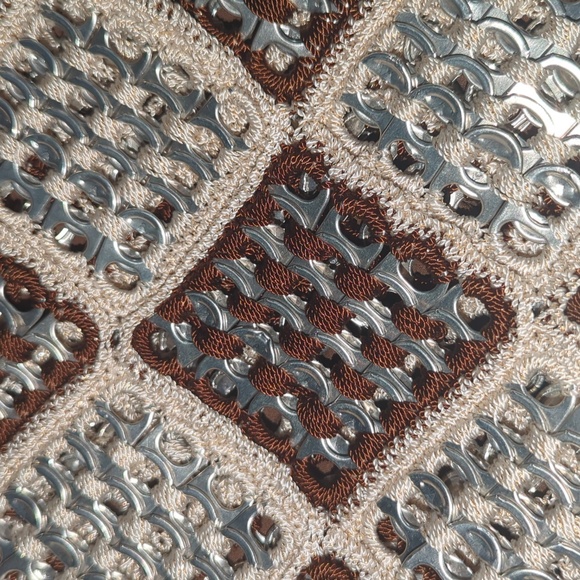 Aluminum Pop Top Handmade boho style Bag - Picture 2 of 4